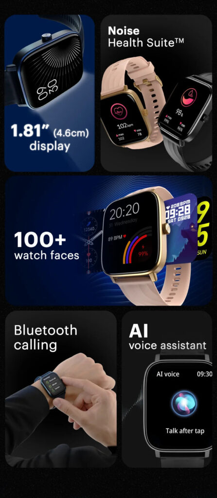 Noise ColorFit Quad Call With 1.81-inch Display, 7-day Battery Life Launched in India: Price, Specifications 4 Noise colorfit quad call